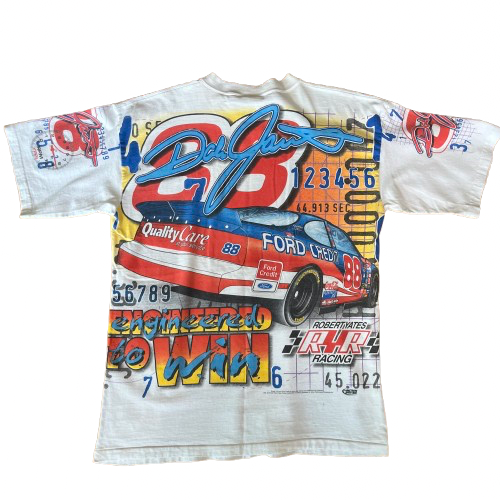 Vintage 90's Dale Jarrett All-Over Print (AOP) Shirt